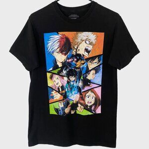 My Hero Academia Anime T-Shirt Black Men's Medium Izuku Midoriya Bakugo Katsuki